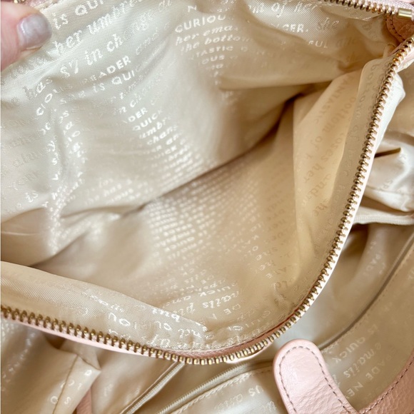 KATE SPADE Renny Drive REENA Blush Pink Pebbled Leather Tote Satchel - Picture 12 of 15